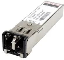 Cisco 100BASE-FX SFP module for Gigabit Ethernet ports, 1310 nm wavelength, 2 km over MMF