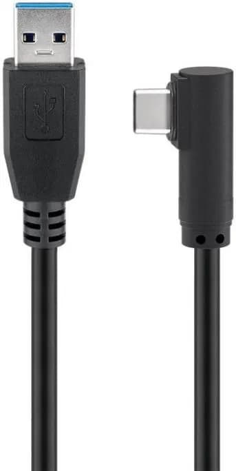 MicroConnect USB 3.2 Gen 1 USB-C – USB-A -kaapeli, 2 m, musta – Microconnect