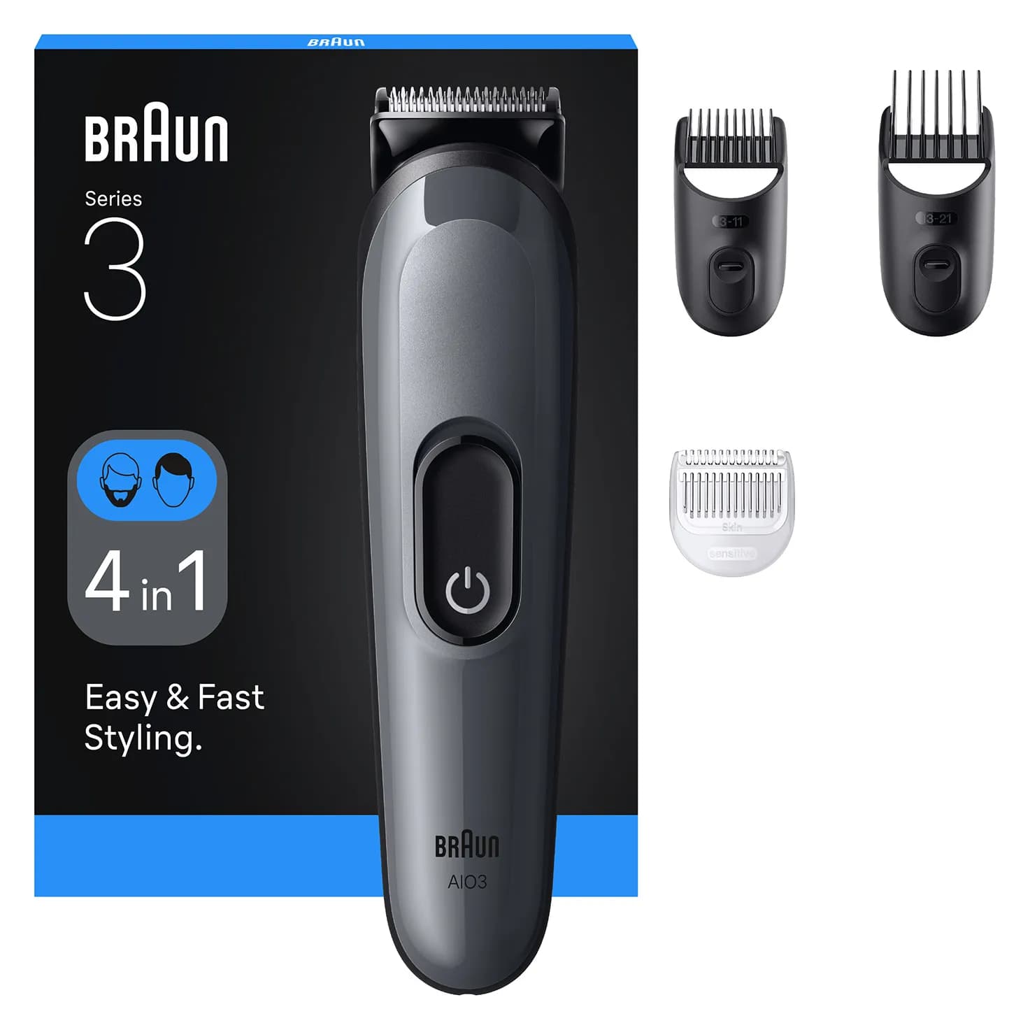 Braun AIO 3500 All-in-One Style Kit -partatrimmeri