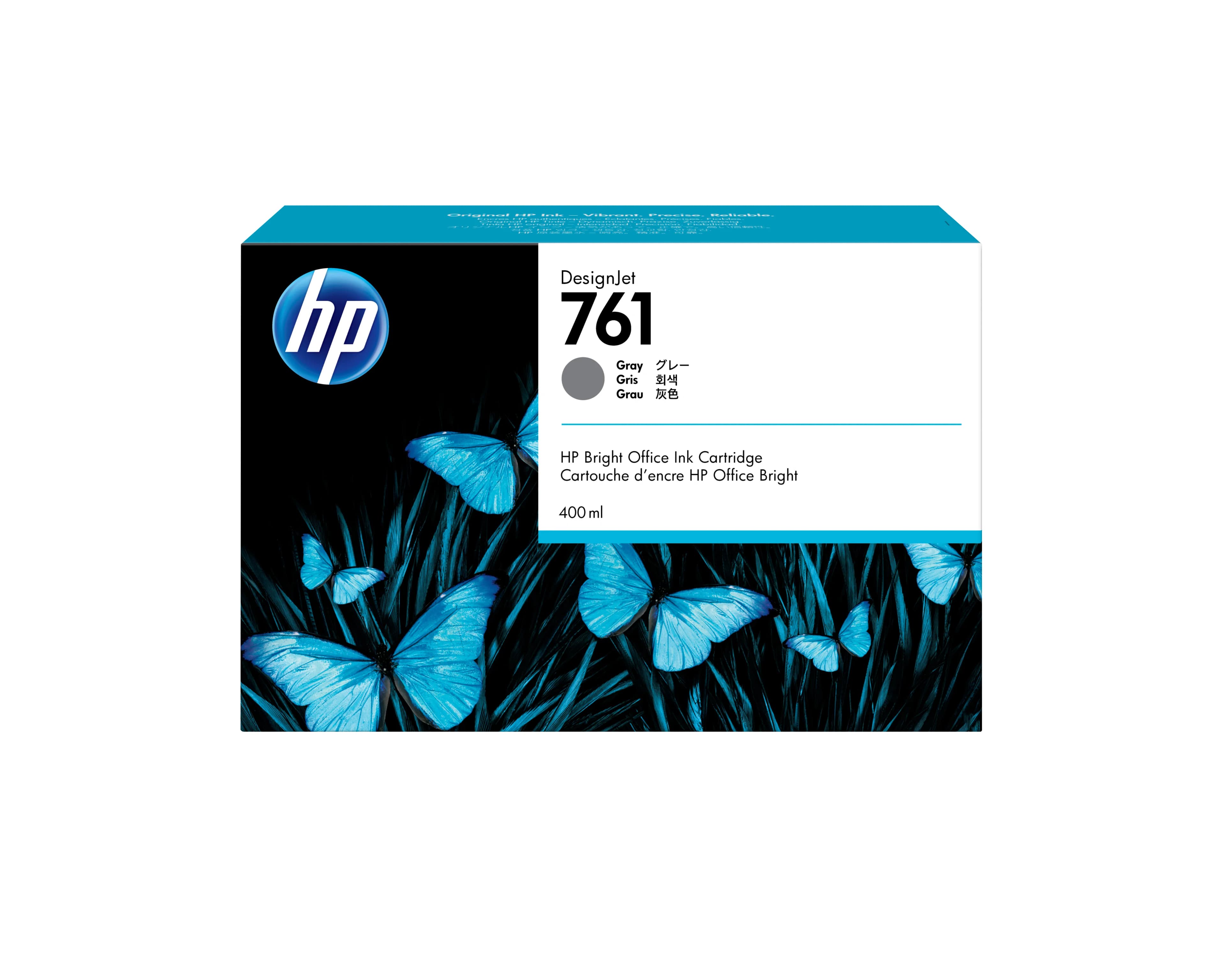 HP 761 -mustekasetti, 400 ml, harmaa