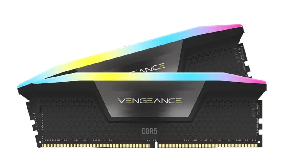 Corsair VENGEANCE RGB 64 Gt (2 x 32 Gt) DDR5 5200 MHz, CL40 -muisti (XMP) – Corsair