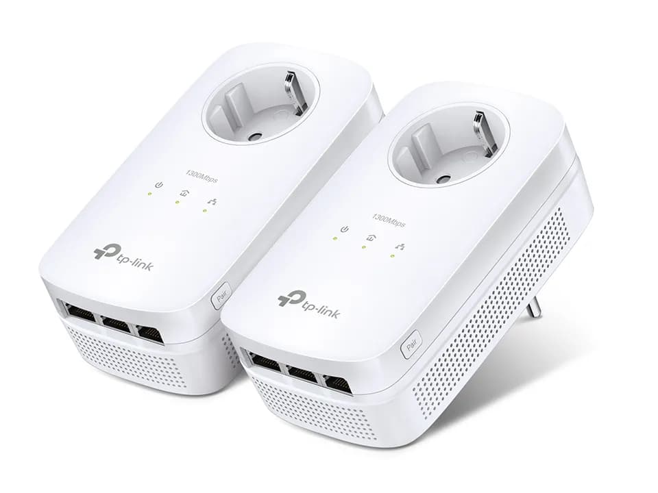 TP-LINK AV1200 3-Port Gigabit Pass through Powerline Starter Kit – TP-Link