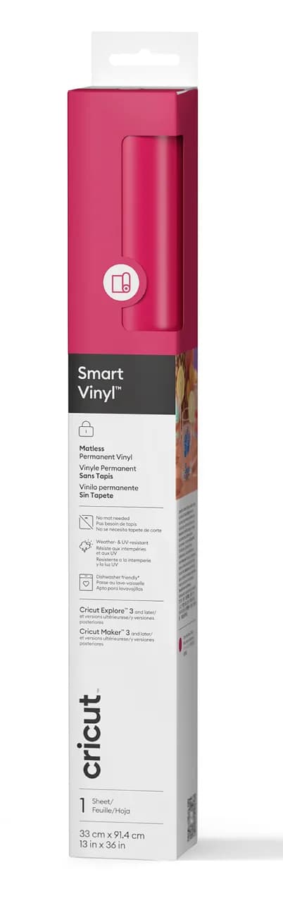 Cricut Smart Vinyl Permanent 33x91cm 1 sheet (Party Pink)