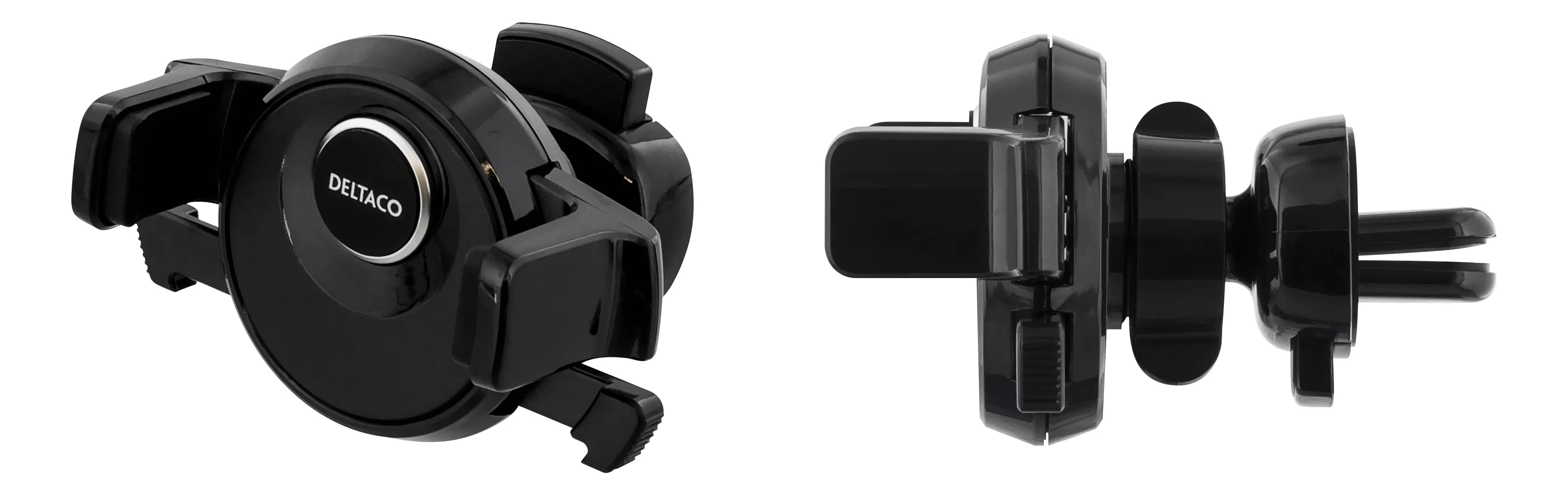 DELTACO autoteline tuuletusritilään, sopii 60-88mm lev. älypuhelimille – Deltaco