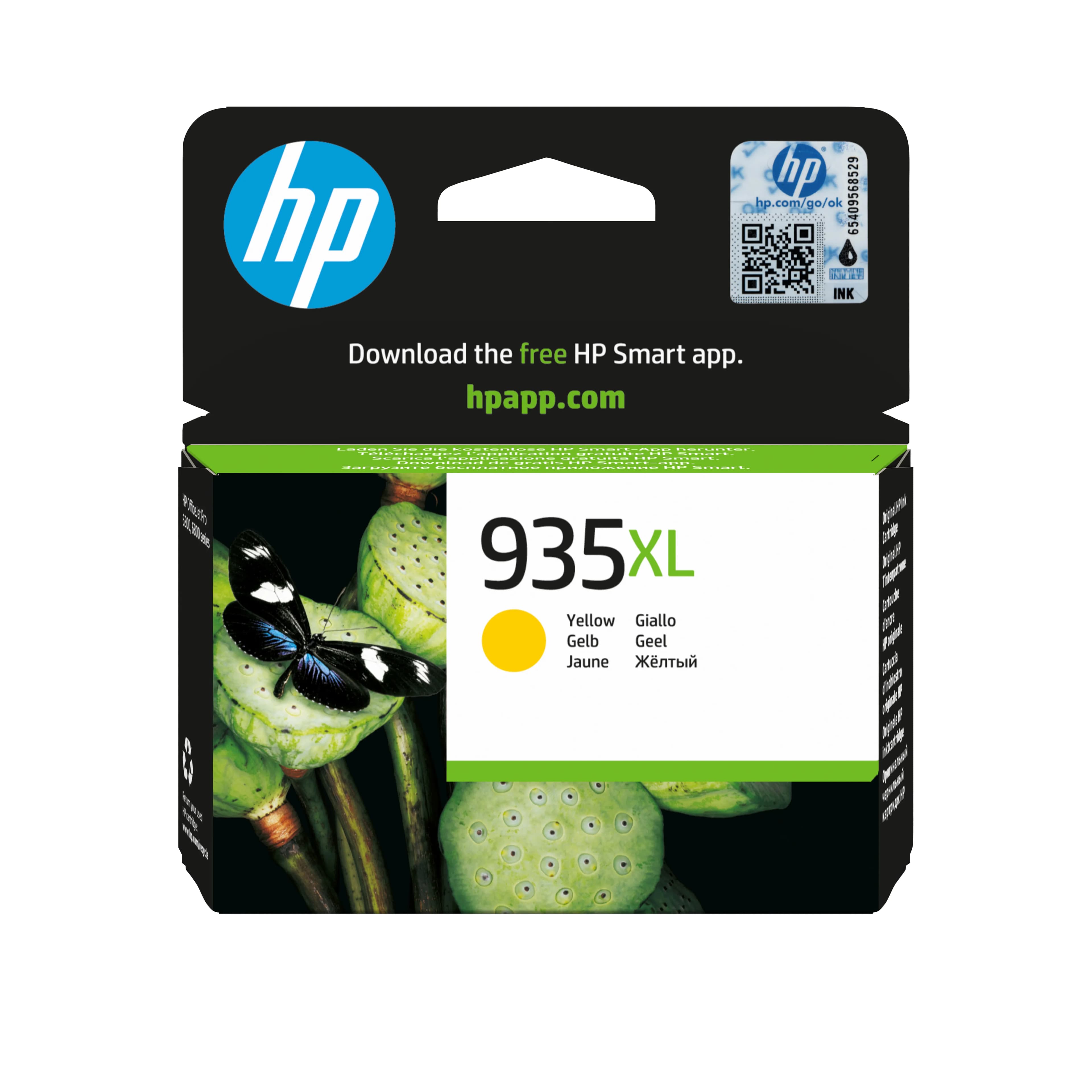 HP 935XL -mustekasetti, 9.5 ml, keltainen