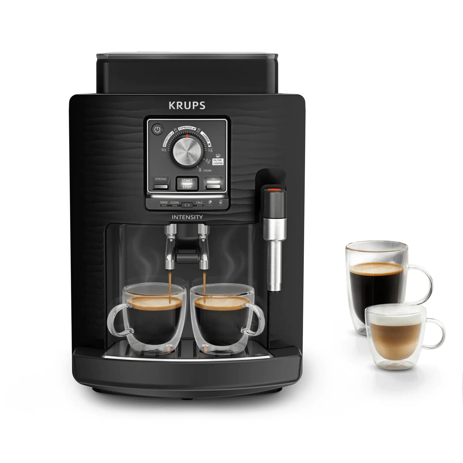 Krups EA5008 Intensity -täysautomaattinen espressokone, musta