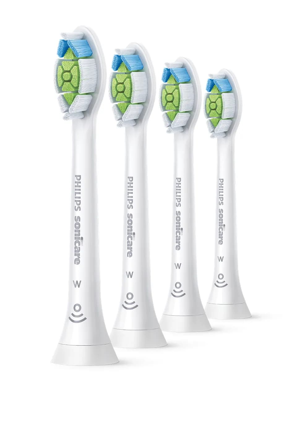 Philips Sonicare W2 Optimal White 4 kpl -vaihtoharjaspäät, Valkoinen