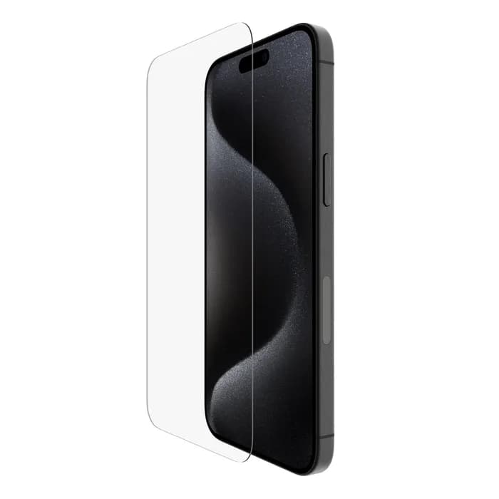 Belkin ScreenForce UltraGlass 2 Treated Screen Protector for iPhone 15 Pro Max, Tempered glass