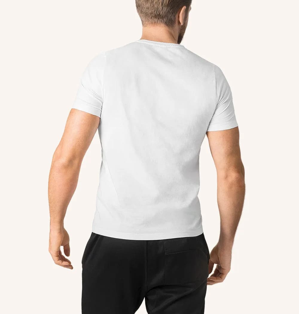 SWEDISH POSTURE T-Shirt Men Alignment Cotton White XXL – SWEDISH POSTURE