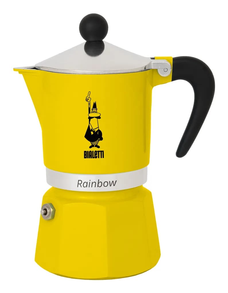 Bialetti Rainbow -kahvinkone, Keltainen