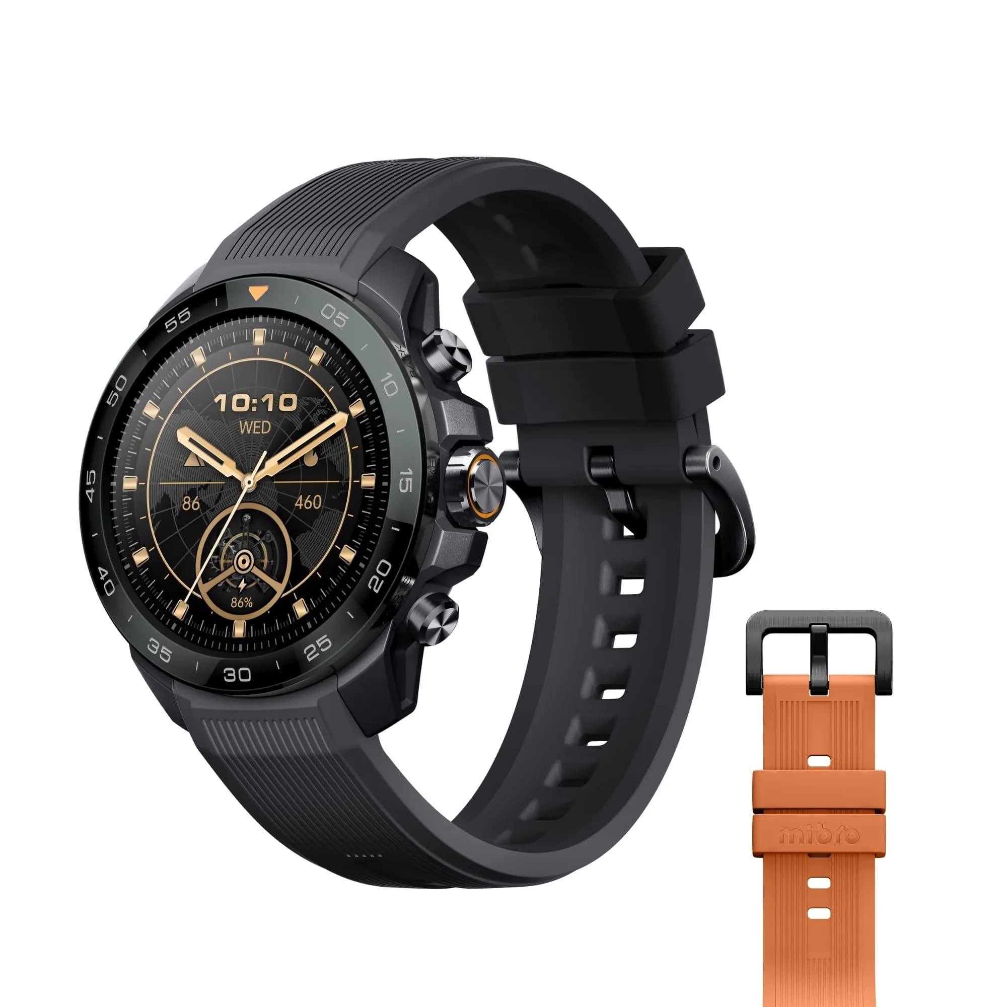 Mibro GS Explorer S 46mm -älykello, harmaa/oranssi