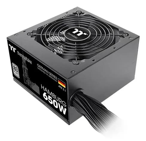 Thermaltake Hamburg ATX3.1 650W -virtalähde, 80 Plus White – THERMALTAKE