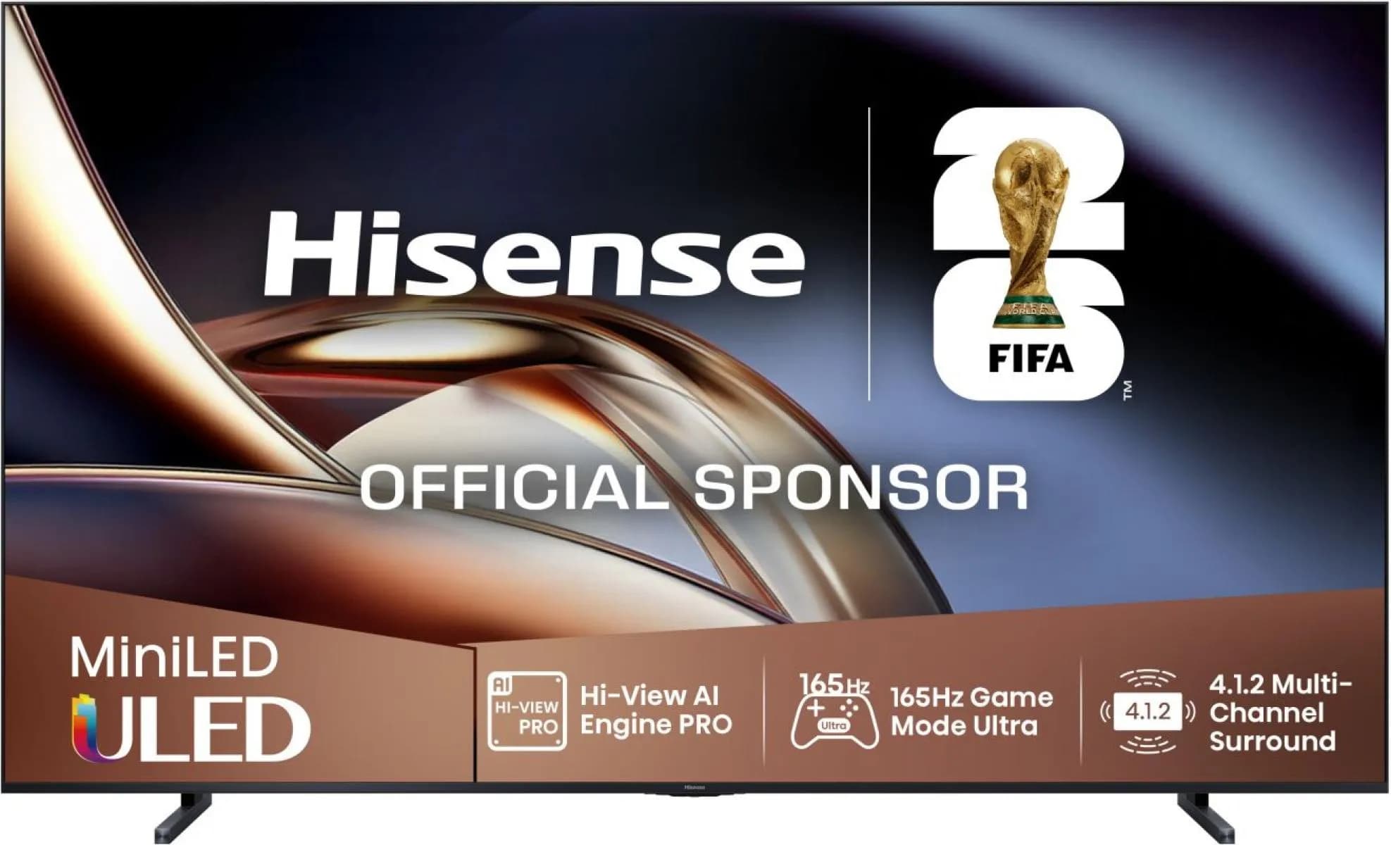 Hisense 100U8Q 100" 4K ULED Mini LED Google TV, 165 Hz, HDR10+, Dolby Vision – HISENSE