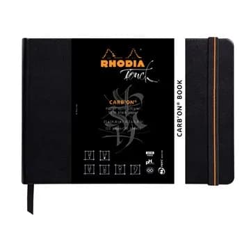 Rhodia Carb'onbook hard A5 56sh blank 120g – RHODIA