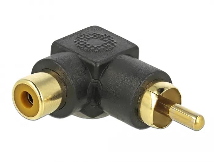 RCA Adapter male to female angled – De-Lock