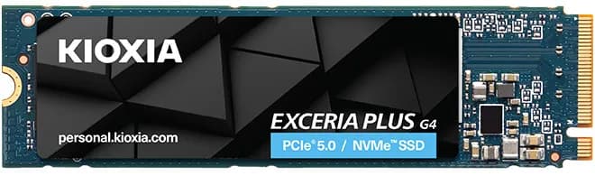 KIOXIA EXCERIA PLUS G4 1 Tt M.2 PCIe 5.0 NVMe -SSD-levy – Kioxia