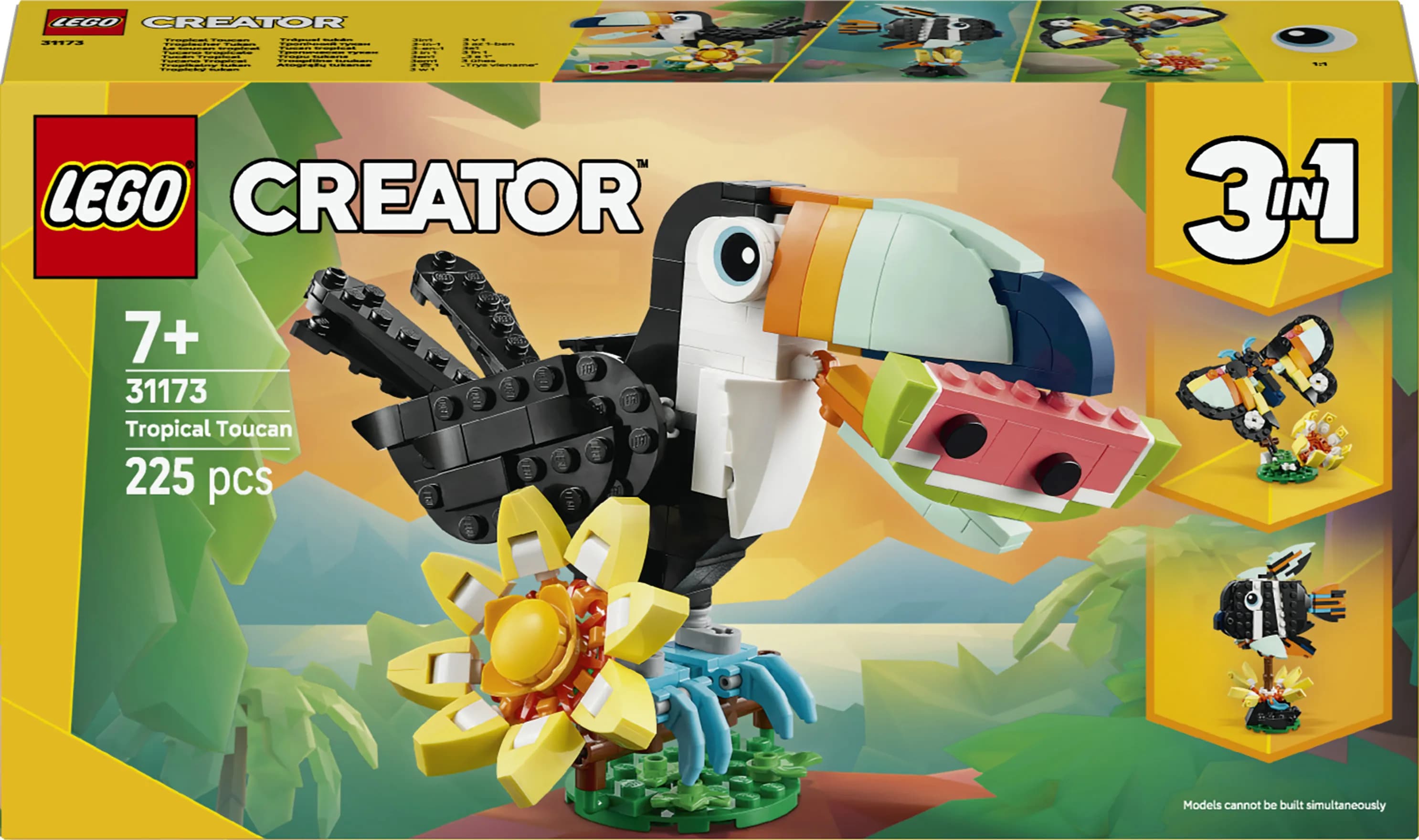 LEGO Creator 3-in-1 Villieläimet: trooppinen tukaani 31173 – LEGO