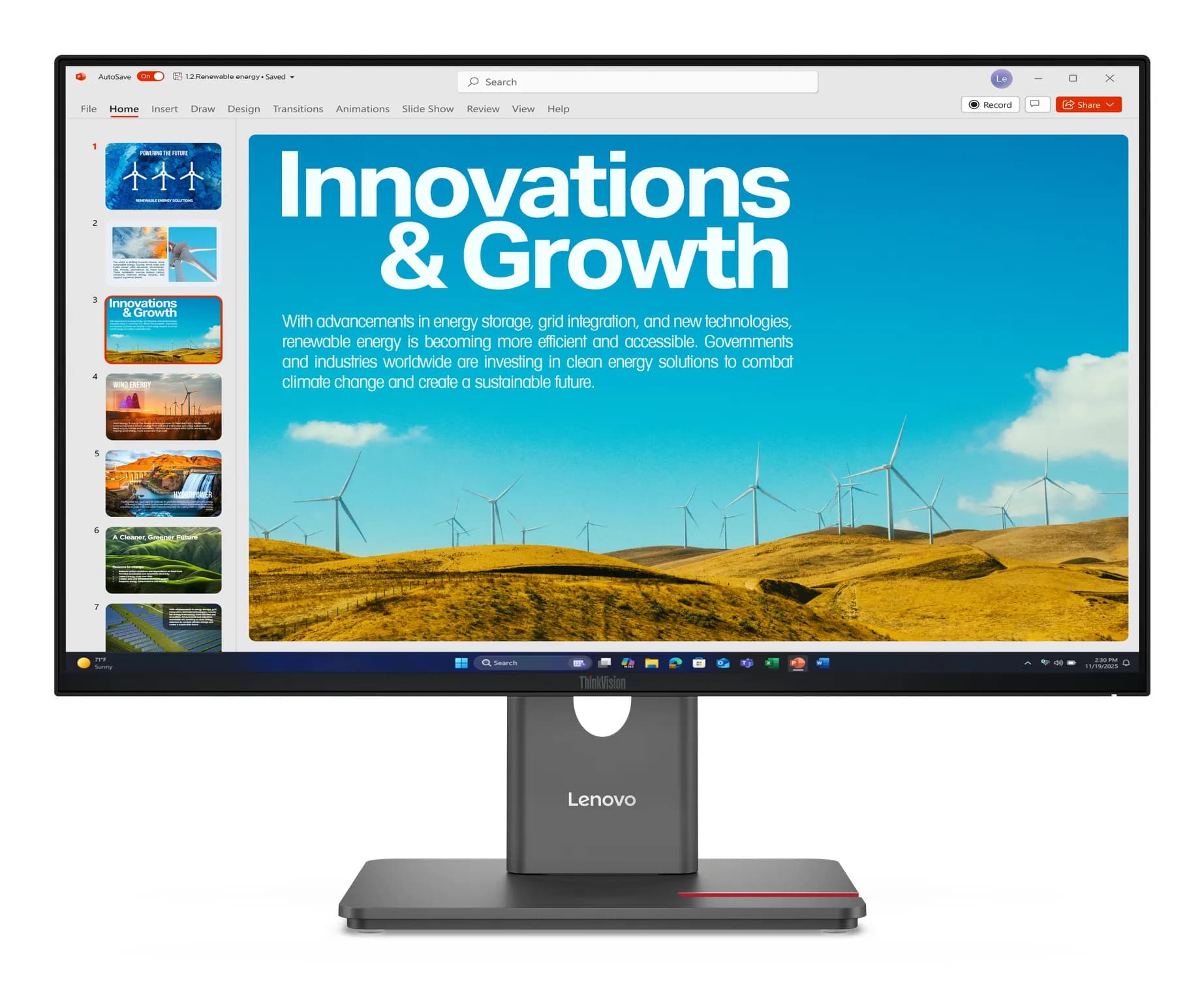 Lenovo ThinkVision P24QD-40 23.8" QHD, IPS -näyttö, USB-C hub, HDR, 120Hz – Lenovo