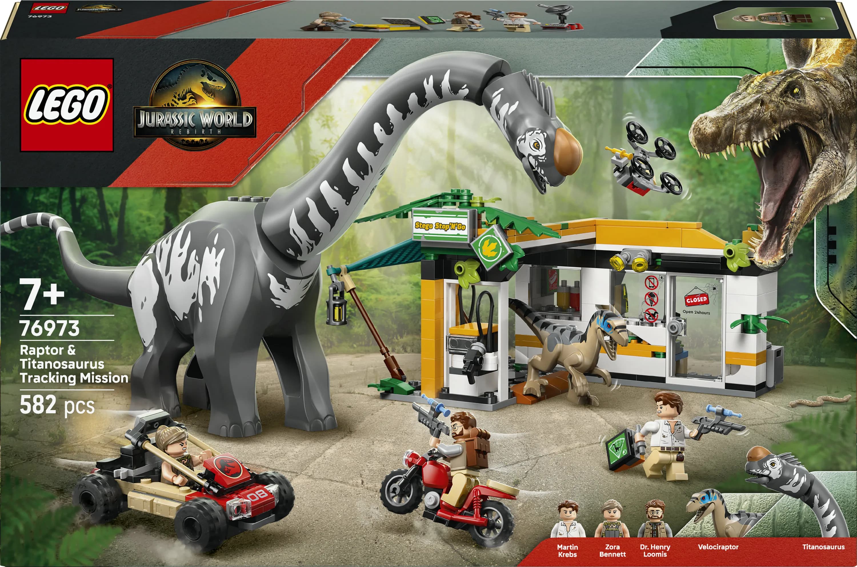 LEGO Jurassic World Raptorin ja Titanosauruksen jäljillä 76973 – LEGO