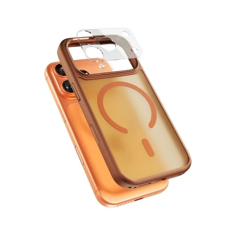 Epico HeroMatte Pro Mag+ Case | iPhone 17 Pro | Orange | Qi2  &  MagSafe Compatible | crossbody ready  &  camera island protector – EPICO