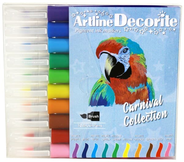 Artline Decorite brush pastel 10-pack – ARTLINE