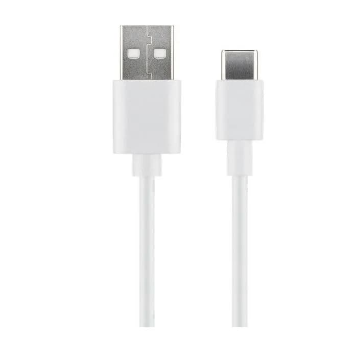 MicroConnect USB-A – USB-C -kaapeli, 1 m, valkoinen