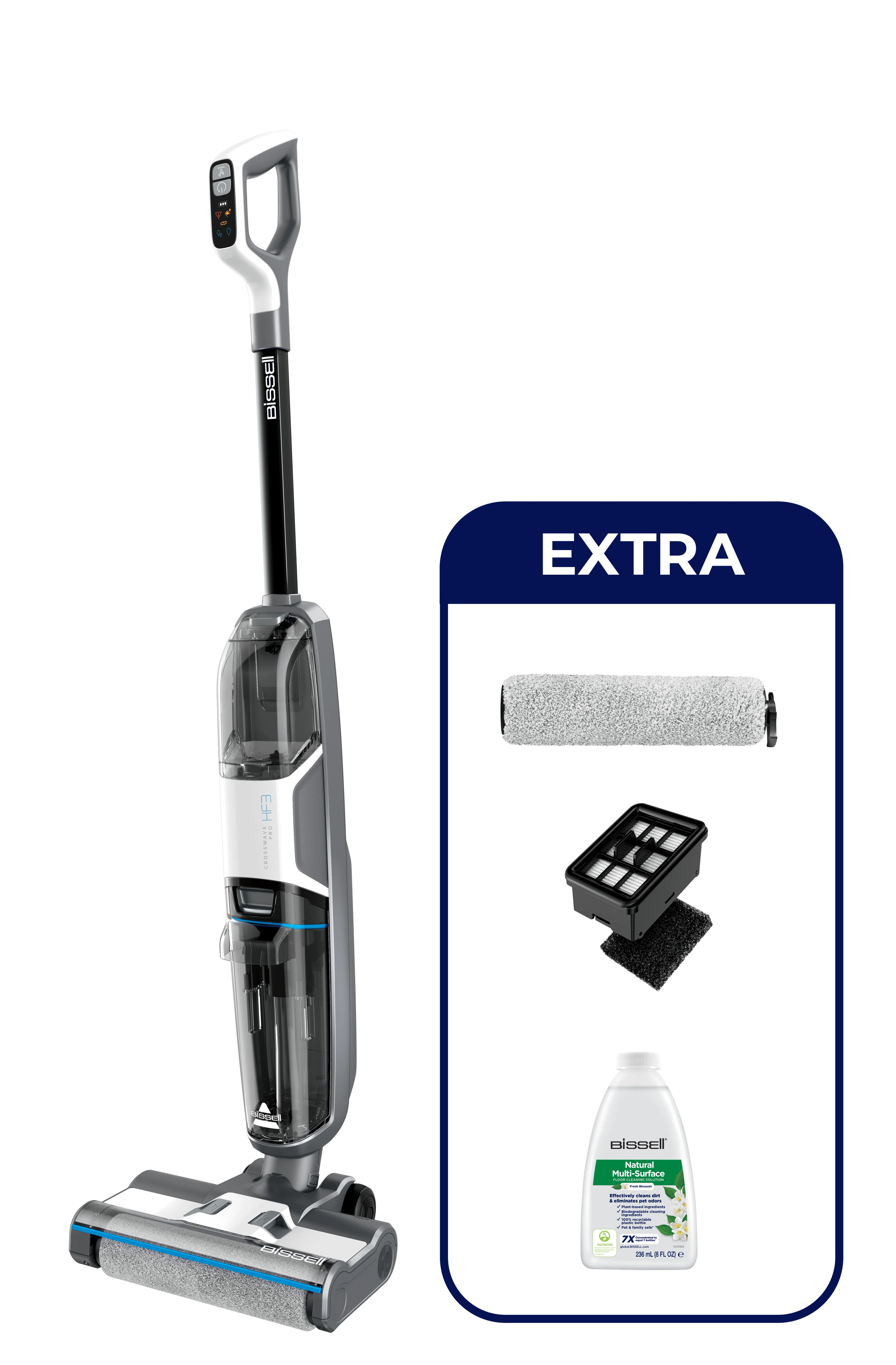 Bissell CrossWave HF3 Cordless Pro -märkä-kuivaimuri, musta / hopea