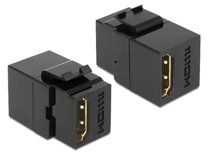 De-Lock  HDMI – HDMI -adapteri, Musta