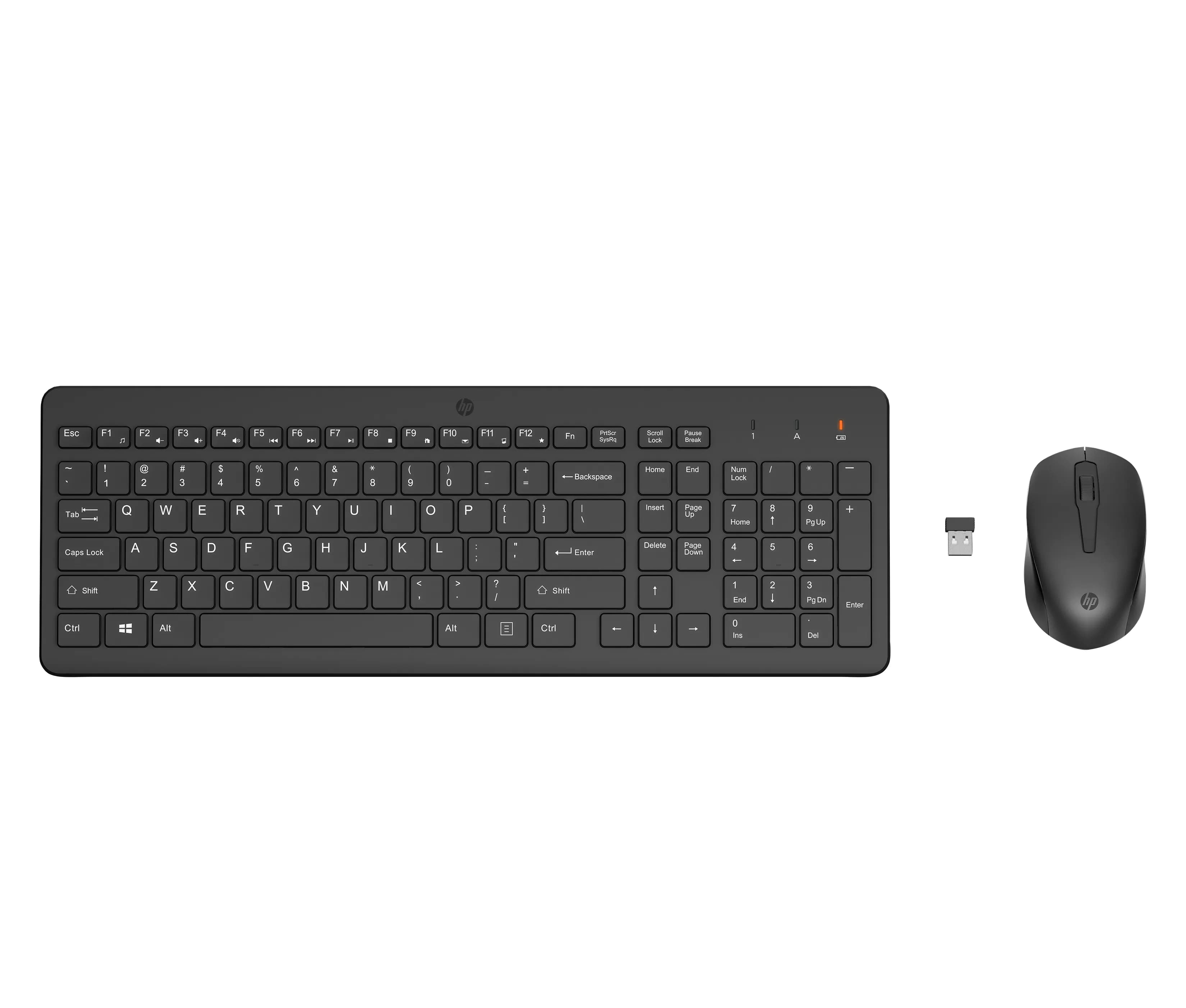 HP 330 -langaton ergonominen näppäimistö ja hiiri, musta