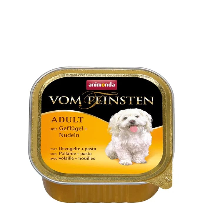 Animonda Vom Feinsten Adult with Poultry and Pasta, Koiran märkäruoka, 150 g – Animonda