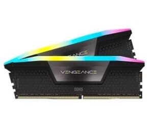 Corsair Vengeance RGB 64 Gt (2 x 32 Gt) DDR5 5600 MHz, CL40 -muisti, harmaa (EXPO/XMP) – Corsair