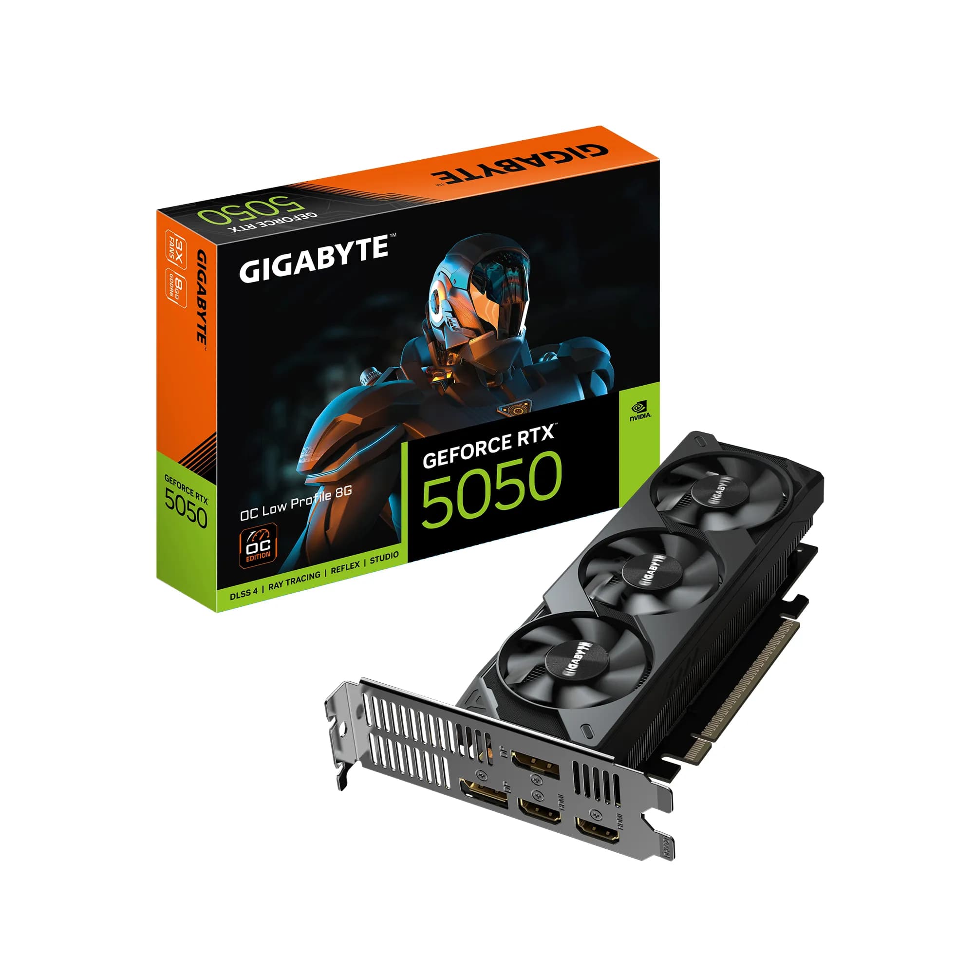 Gigabyte GeForce RTX 5050 Low Profile OC 8 Gt -näytönohjain – Gigabyte