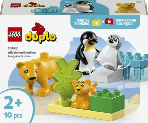LEGO DUPLO Luonnoneläinperheet: pingviinit ja leijonat 10442 – LEGO