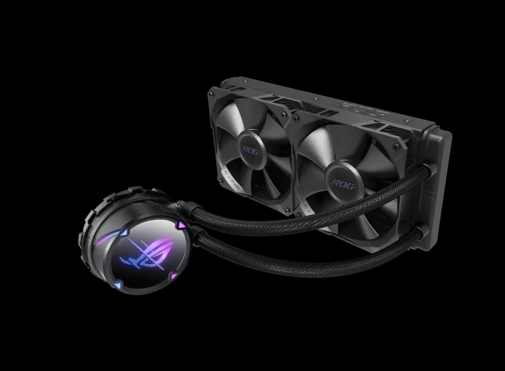 Asus ROG Strix LC II 240mm ARGB -nestejäähdytin, musta