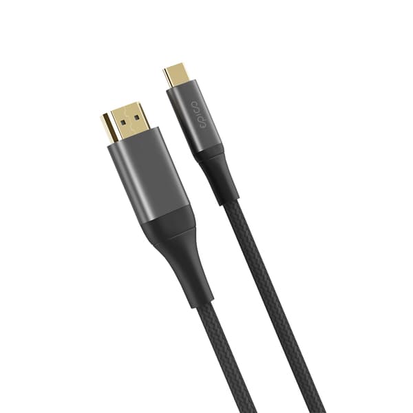 Epico UltraLink EC60 HDMI 2.0 – USB-C -kaapeli, jossa 4K, 2 m, Space Grey – EPICO