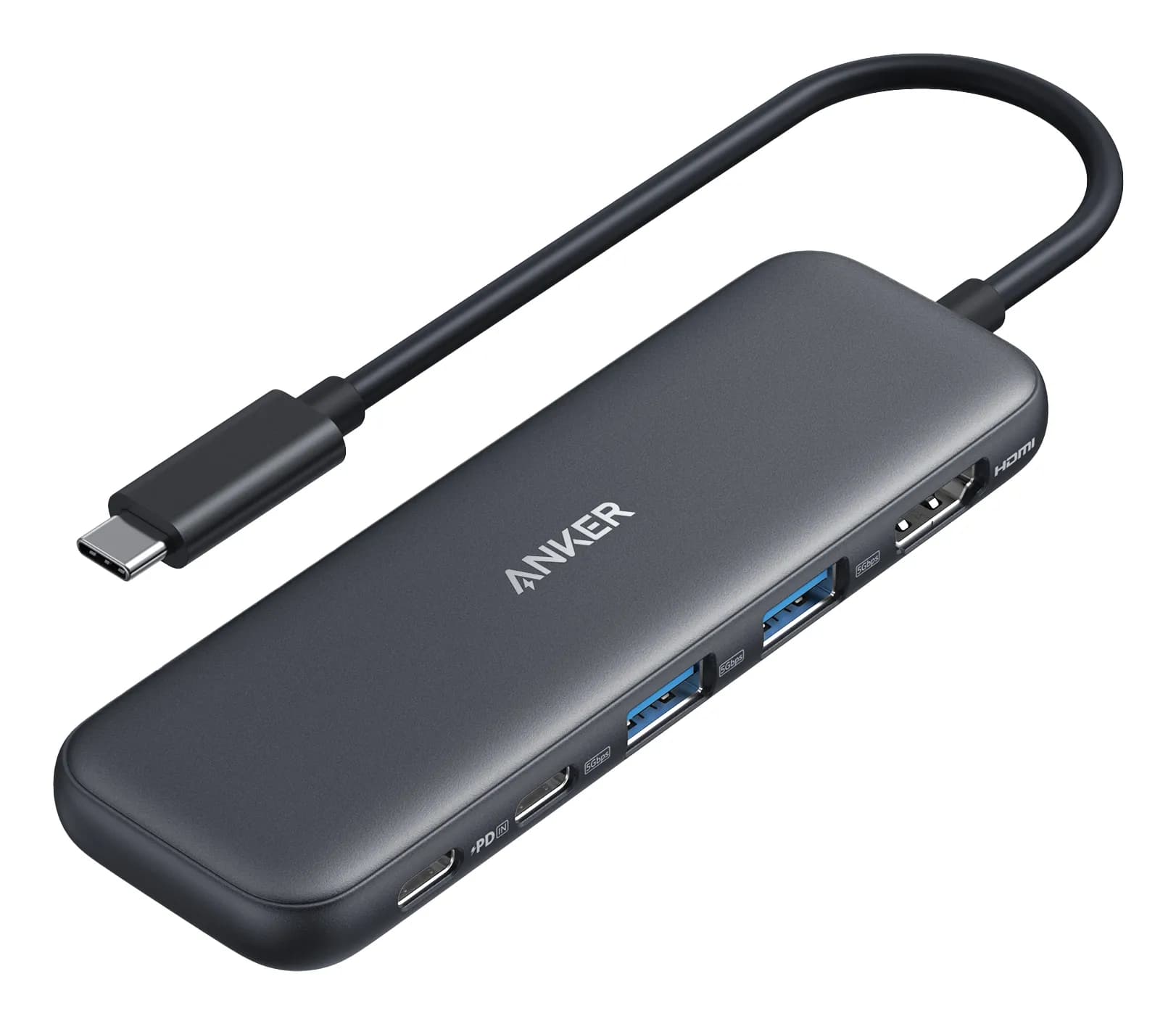 Anker 332 USB-C Hub 5-in-1 Black – Anker