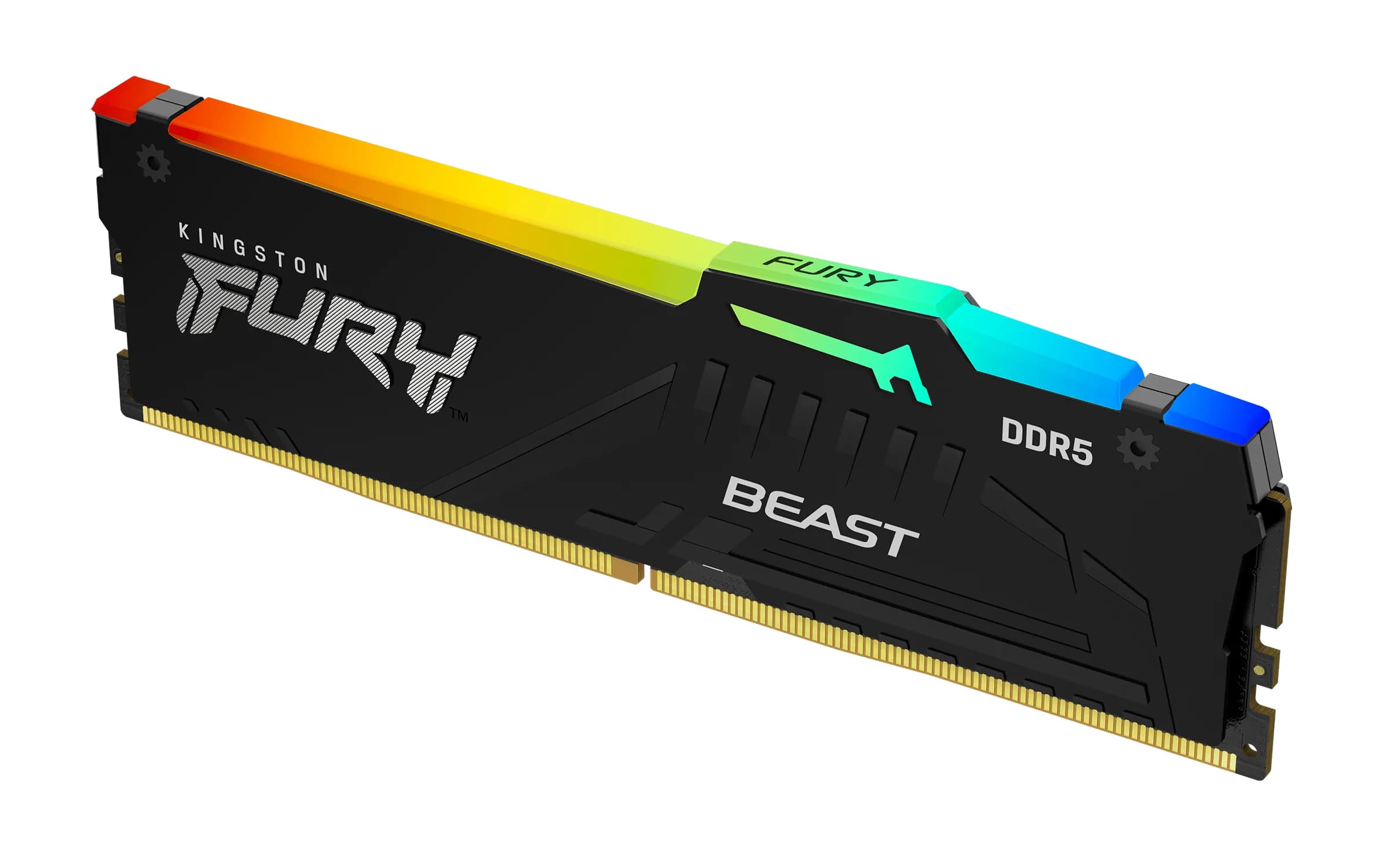 Kingston FURY Beast RGB 8 Gt (1 x 8 Gt) DDR5 6000 MHz, CL30 -muisti (EXPO) – Kingston