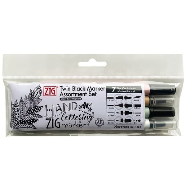 Zig Twin tip 4-set black – ZIG