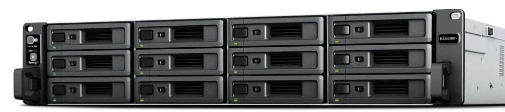 Synology Rackstation, 12-BAY, AMD QUAD CORE, 8GB RAM, Synology HDD/SSD