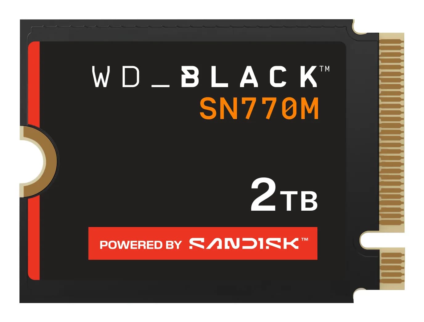 WD_BLACK SN770M 2 Tt M.2 PCIe Gen4 NVMe -SSD-levy – WESTERN DIGITAL