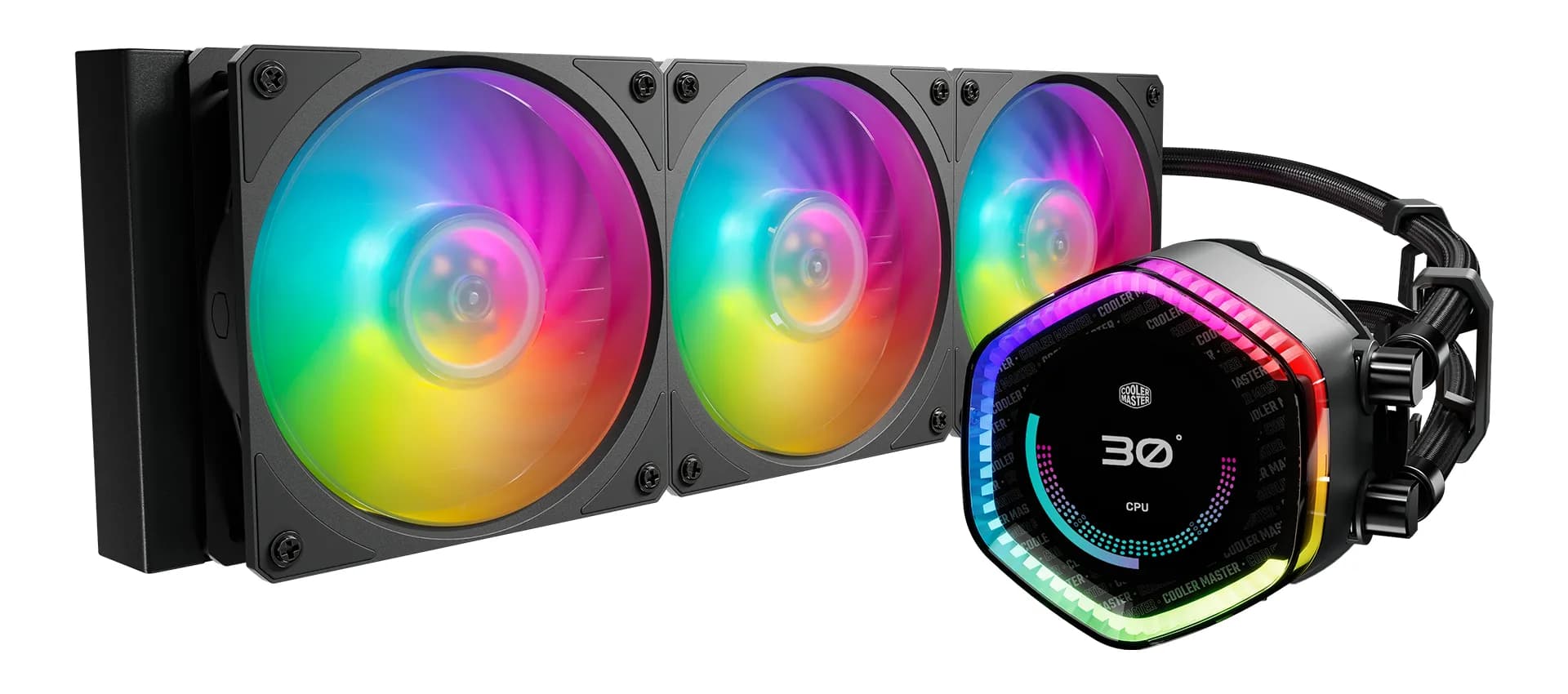 Cooler Master MasterLiquid 360 ION 360mm ARGB -nestejäähdytin, musta
