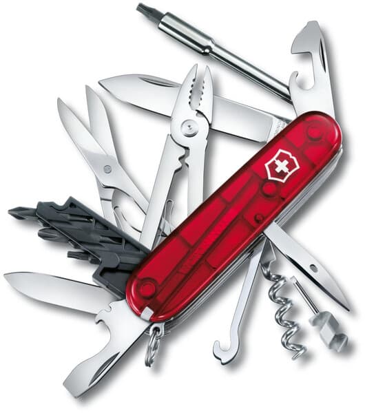 Victorinox Cyber Tool M keskikokoinen taskuveitsi, punainen, 91 mm – Victorinox