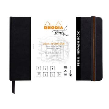 Rhodia Pen&inkwash hard A5 32sh blank 200g – RHODIA