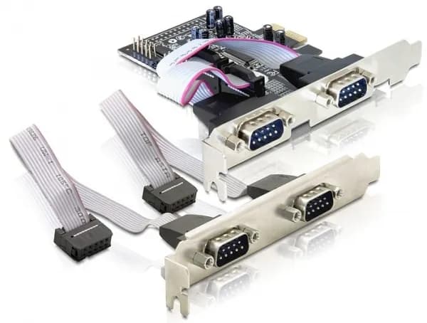 DeLOCK PCI-Express x1 kort, Seriell RS-232, 4xDB9ha