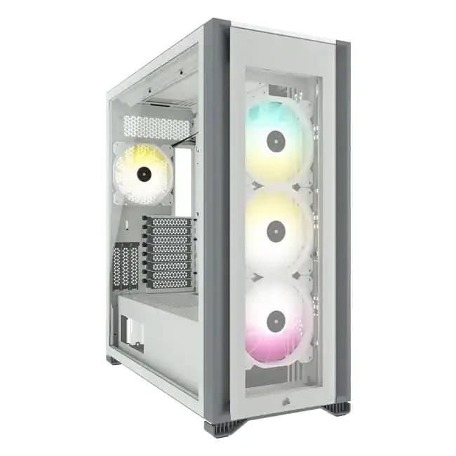 CORSAIR iCUE 7000X RGB -täystornikotelo ikkunalla, valkoinen