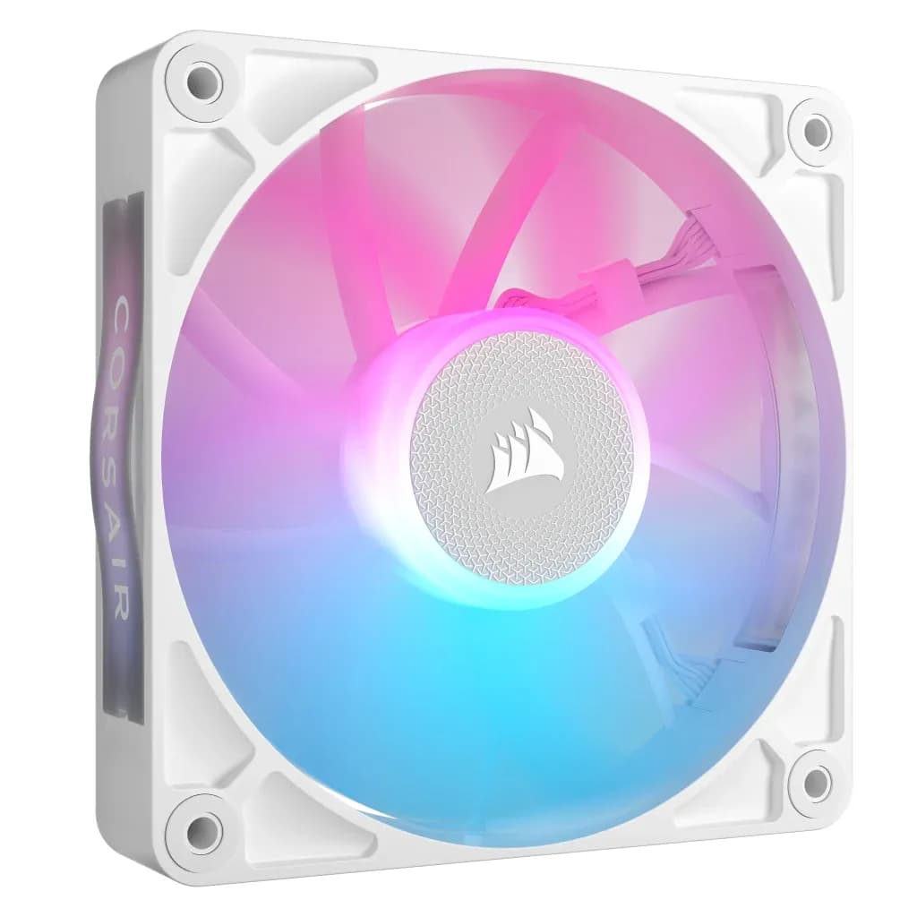 Corsair iCUE LINK RX120 RGB 120 mm PWM -kotelotuuletin - 1 kpl - Valkoinen