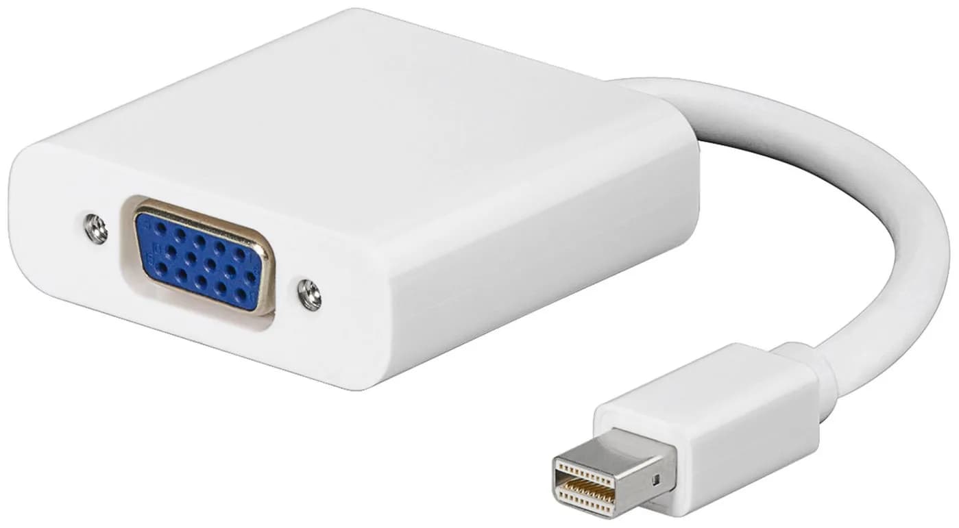 MicroConnect Mini Displayport-VGA M-F White -adapteri, Valkoinen – Microconnect