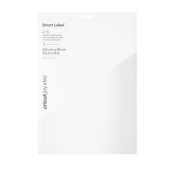 Cricut Joy Xtra Smart Label Writable Vinyl Removable White 3-pack 33cm – CRICUT