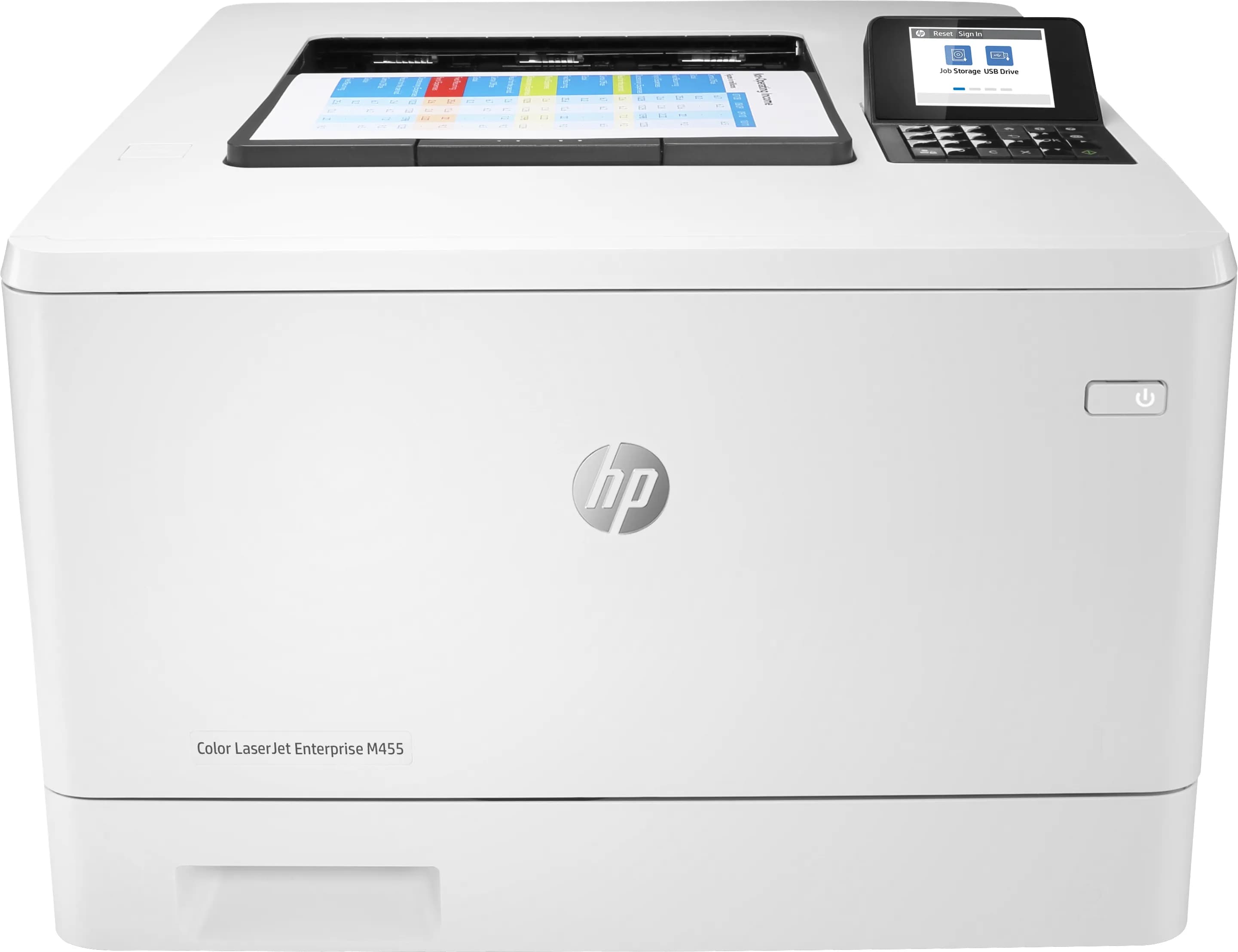 HP Color LaserJet Enterprise M455dn - Tulostin - väri - Dupleksi - laser - A4/Legal - 600 x 600 pistettä/tuuma - jopa 27 sivua/min (mono) / asti 27 si – HP INC