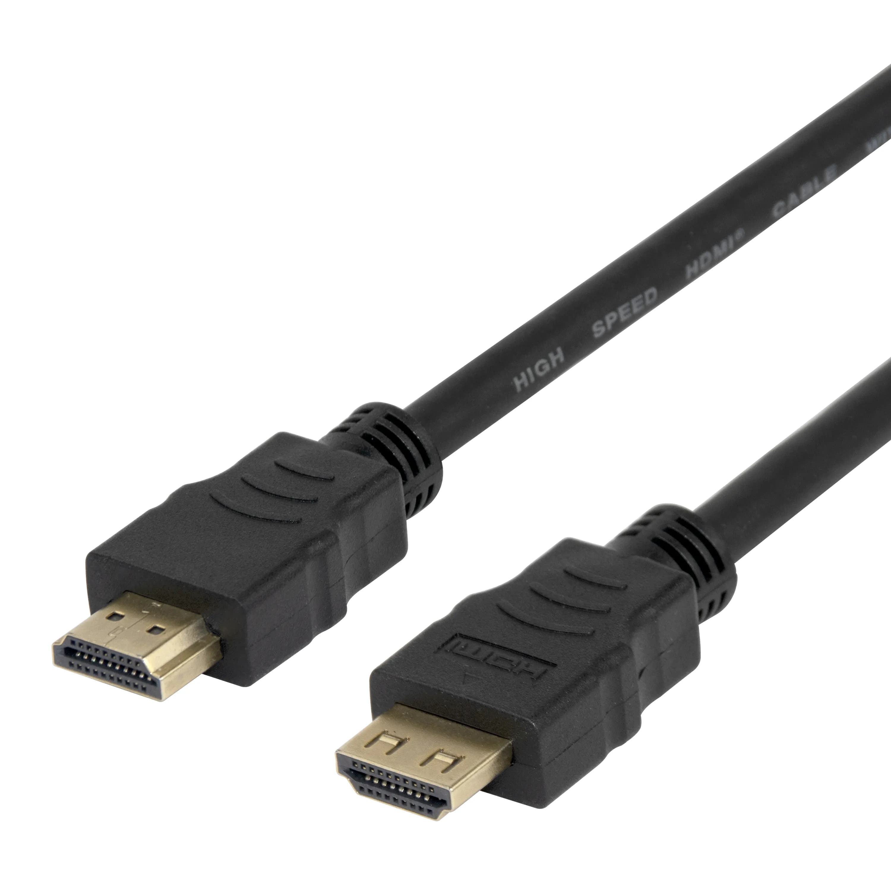 Deltaco High-Speed Flex HDMI 2.0 -kaapeli, jossa Ethernet, 4K, 4 m, musta
